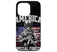 Grunge US Flag Army Skeleton Military Special Forces Custodia per iPhone 13 Pro