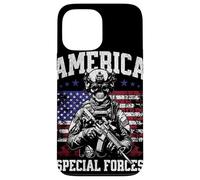 Grunge US Flag Army Skeleton Military Special Forces Custodia per iPhone 13 Pro Max