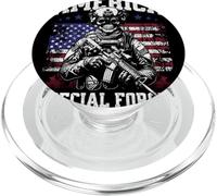 Grunge US Flag Army Skeleton Military Special Forces PopSockets PopGrip per MagSafe