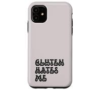 Grunge Vintage Intolleranza Tema Umorismo Il glutine mi odia Custodia per iPhone 11