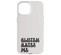 Grunge Vintage Intolleranza Tema Umorismo Il glutine mi odia Custodia per iPhone 15