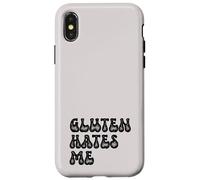 Grunge Vintage Intolleranza Tema Umorismo Il glutine mi odia Custodia per iPhone X/XS