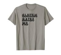Grunge Vintage Intolleranza Tema Umorismo Il glutine mi odia Maglietta