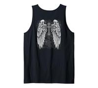 Grunge Wings Angel On Back Cross y2k 2000s Goth Emo Harajuku Canotta