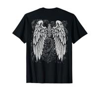 Grunge Wings Angel On Back y2k 2000s Goth Vintage Harajuku Maglietta