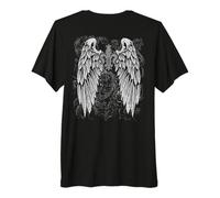 Grunge Wings Angel On Back y2k 2000s Goth Vintage Harajuku Maglietta Premium