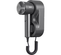 Grunkel - Asciugacapelli per alberghi e alloggi turistici e ostelli con 1600w, 3 temperature e 2 livelli di potenza con supporto a parete di facile installazione. (Nero)