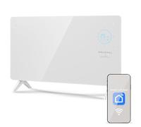 GRUNKEL - Emettitore termico GP-2000CT 2000 W | Pannello digitale con Wi-Fi | 3 livelli di potenza | programmazione 24 ore | termostato regolabile | App mobile | pannello di vetro | blocco per bambini