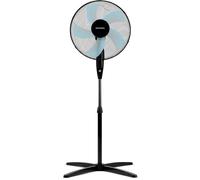 Grunkel Ventilatore da terra FAN-165 da 50 W - 16" 40 cm di diametro con 3 velocità e 5 pale, altezza regolabile fino a 118 cm. Testa inclinabile, oscillazione automatica a 90° e cavo da 1,4 m - 50 W