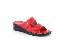 GRUNLAND, BALY CI3605, Ciabatta Sandalo, Pelle, Rosso - 39