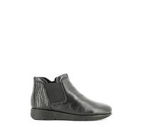 GRUNLAND BENE PO0863 nero scarpe donna mid beatles zeppetta zip elastico 37