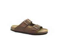 GRUNLAND BOBO CB7005 Testa di Moro Ciabatte Uomo Fasce Pelle BIRK 46