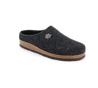 GRUNLAND CB0173 11 Antracite antra Ciabatte Pantofole Tirolesi Uomo Lana Cotta Feltro Invernali (Numeric_45)