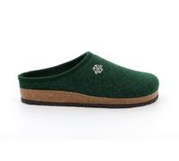 Grunland Robi CB0173 11 Foresta Verdone Ciabatte Pantofole Uomo Chiuse in Lana Cotta Feltro Stile Tirolese Altoatesine Panno Plantare Suola Sughero e Gomma (numeric_40)
