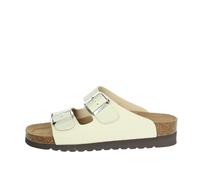 Ciabatta a doppia fibbia da donna CB2445 - BEIGE taglia 39