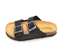 Grunland CB3030 ciabatta pelle doppia fibbia fondo fussbet C