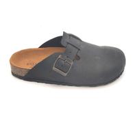 Grunland CB9967 ciabatta chiusa nabuk nero fibbia fondo fussbet C