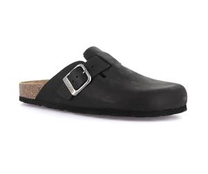GRUNLAND CB9967 ciabatta Donna punta chiusa, tipo Birkenstok color NERO