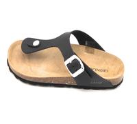 Grunland CC4015 sandalo infradito ecopelle nera fibbia accessorio C