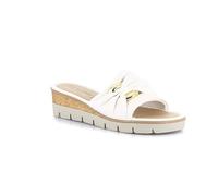 Grunland Ci 3695 Pafo Ciabatta Donna a Fascia in Nappa Bianco Bianco, 36