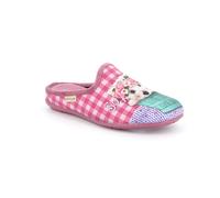 Grunland Ci2547 Glicine Rosa Ciabatte Pantofole Panno Velluto Donna Invernali