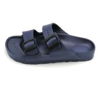 grunland CI2613 ciabatta doppia fibbia gomma blu T