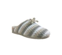 Grunland CI3062 B5 Beige Multi Panna Marrone Ciabatte Pantofole da Donna Invernali Maglia Suola con Grip Antiscivolo Zeppa 3,5 cm Plantare Estraibile