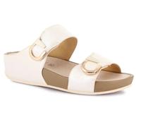 GRUNLAND CI3117-C9 DIRA CIABATTE SCARPE DA INFILARE DONNA DOPPIO STRAPPO BIANCO