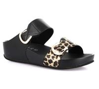 GRUNLAND CI3124-C9 DIRA CIABATTE SCARPE DA INFILARE DONNA DOPPIO STRAPPO NERO