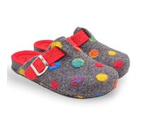 Grunland Ciabatta con Pois Colorati | PILA CI2974 Antracite-Rosso 41