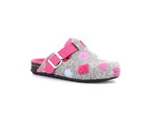 Grunland Ciabatta con Pois Colorati | PILA CI2974 Grigio-Fuxia 36