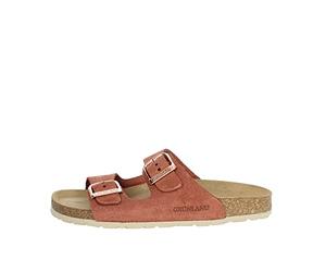 Grunland Ciabatta da Donna a Doppia Fascia in camoscio | Sara CB2631 Mattone 41