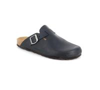 Grunland Robi CB7034 Blu Ciabatte Uomo Punta Chiusa Pelle Plantare Fibbia 46