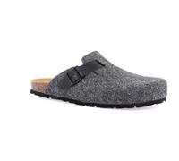 Grunland Robi CB0185 Asfalto Ciabatte Uomo Plantare in Pelle Fibbia 46