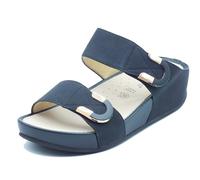CI3114 GRUNLAND DIRA CIABATTA DONNA COL NERO CON STRAPPI REGOLABILE ZEPPA SOFT