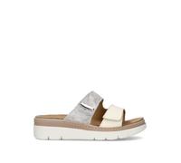 GRUNLAND Ciabatta donna bianca in pelle 35