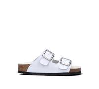 GRUNLAND Ciabatta donna bianca in pelle 38