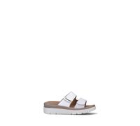 GRUNLAND Ciabatta donna bianca in pelle 40