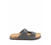 Grunland Ciabatta Doppia Fascia con Fibbie Metal-Free | BOBO CB1631 Antracite 42