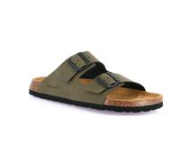 Grunland Ciabatta doppia fibbia da uomo in eco-suede | BOBO CB0812