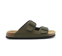 Grunland Ciabatta Doppia Fibbia da Uomo in Eco-Suede | BOBO CB0812 Oliva 45