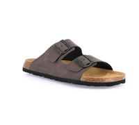 Grunland Ciabatta Doppia Fibbia da Uomo in Eco-Suede | BOBO CB0812 Testa di Moro 41