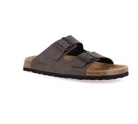 Grunland Ciabatta Doppia Fibbia da Uomo in Eco-Suede | BOBO CB0812 Testa di Moro 42