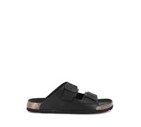 Grünland Shoes Ciabatta BOBO CB0734 Doppia fibbia Total Black Nero-Nero 44