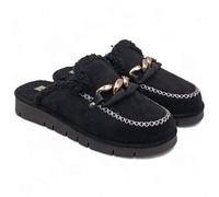 Grunland Ciabatta in camoscio con Catena | LOXI CI2608 Nero 39