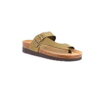 Grunland Ciabatta in Sughero Naturale e Nabuk | Hola CB0327 Oliva 39