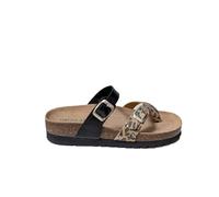 Grunland Ciabatta infrapollice con Stampa Animalier | Hola CB1815 Nero-Multi 37