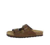 Grunland Ciabatta Sara Doppia Fascia in Nabuck Marrone CB0003 Marrone 37