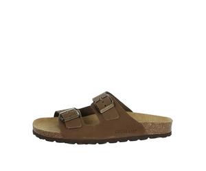 Grunland Ciabatta Sara Doppia Fascia in Nabuck Marrone CB0003 Marrone 37