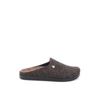 GRUNLAND Ciabatta Uomo 0251 in Feltro Testa di Moro modello casual. Una calzatura comoda adatta per tutte le Occasioni. Autunno Inverno. EU 41